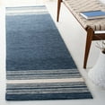 thumbnail image 2 of SAFAVIEH Metro Jackie Striped Runner Rug, Blue/Ivory, 2'3" x 8', 2 of 8