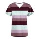 thumbnail image 5 of Puntoco Liquidación de blusas cortas para mujer, moda informal para mujer, cuello en V, estampado, manga corta, bolsillo, vestido de enfermera, 5 of 5