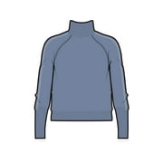 Icebreaker MerinoFine Luxe Long Sleeve High Neck Sweater - Women's, Kyanite, Lar