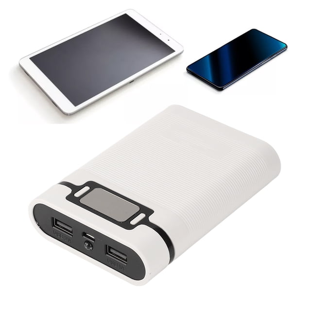 DIY Power Bank Box with LED Screen, Overvoltage , Compact Design, for Phones, Cameras, Power Bank, Power Bank Box, Power Bank Case Portable