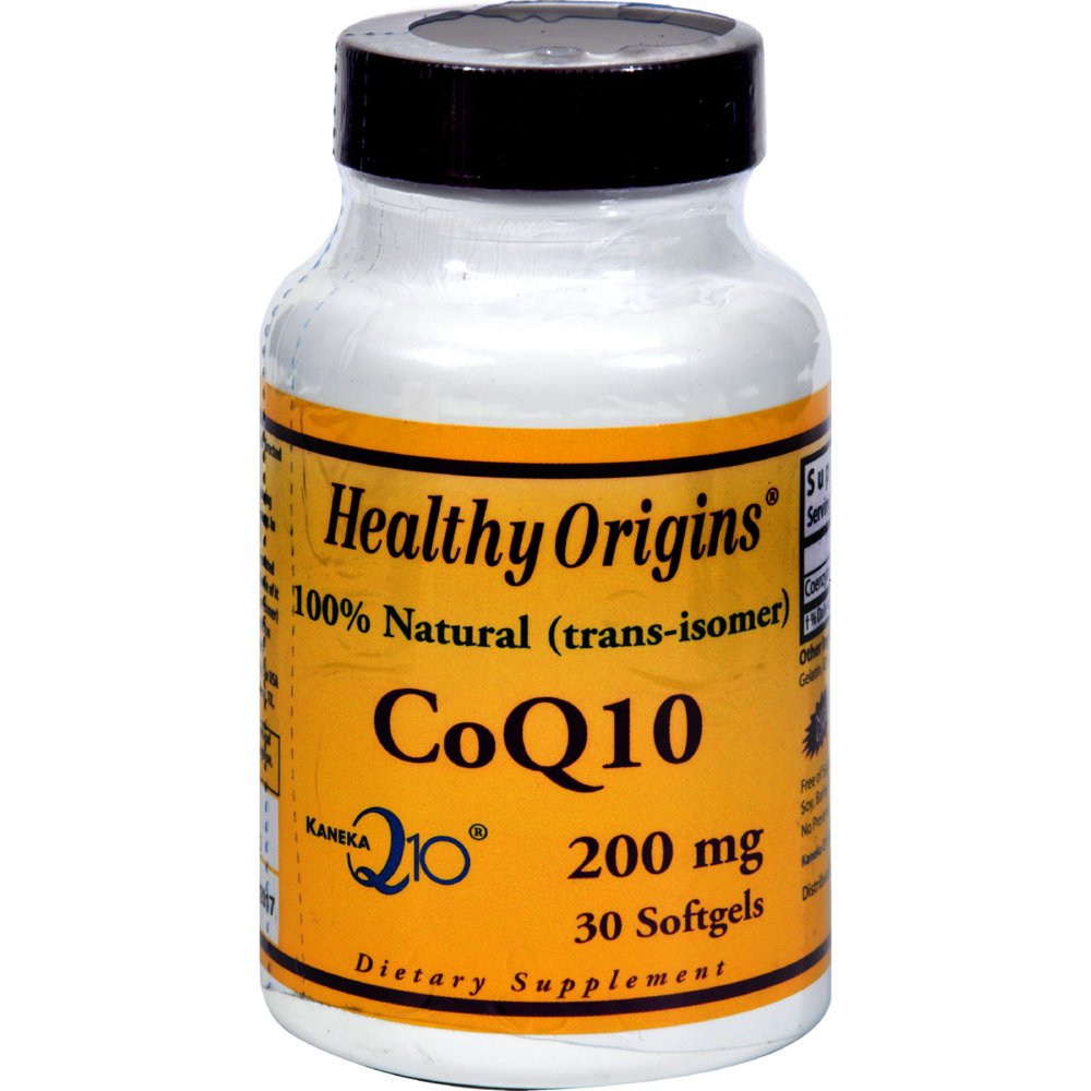 Healthy Origins COQ10 200 mg Kaneka Q10 30 Softgels