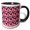 Black/White, variant on 3drose, Diagonal Mosaic Pattern Background - Abstract Colorful Vector Design, 11oz Two-tone Black Mug