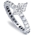thumbnail image 5 of Pompeii 2 1/2Ct Marquise Lab Grown Diamond Engagement Eternity Ring (G/H,VS2), 5 of 5