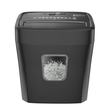 Bonsaii 6-Sheet Micro Cut Paper Shredder for Home Office Use with Portable Handle