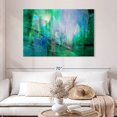 thumbnail image 2 of Elephant Stock Transparency Wall Art - Horizontal Canvas Wall Art - Living Room Wall Decor - Abstract Canvas - Purple And Green Decor By Annette Schmucker - 48" x 32", 2 of 8