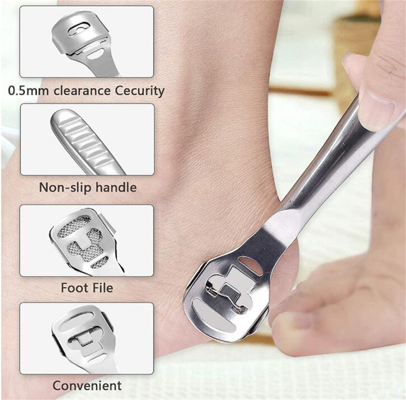 3 in 1 Pedicure Set Foot File Scraper Grooming Remove Calluses Dead Skin  Tools, 1 - Kroger
