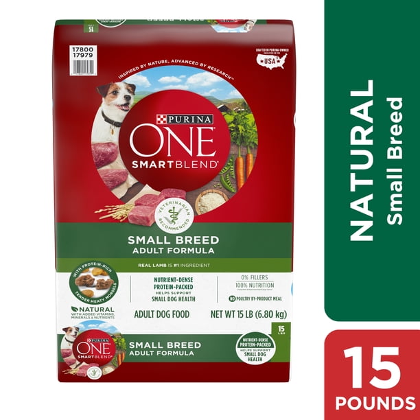 Purina ONE Natural Small Breed Dry Dog Food, SmartBlend Lamb & Rice