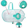 thumbnail image 3 of Impermeable ajustable para perros grandes, chaqueta ligera tipo poncho con capucha y tira reflectante (1 unidad, verde, XL), 3 of 4
