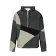 thumbnail image 4 of Mens Hooded Sweatshirts Color Block Casual Pullover Long Sleeve Hoodie With Pocket Sweatshirts, 4 of 4