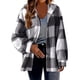 thumbnail image 2 of Sudadera con capucha y manga larga para mujer, informal, con cuello de botón, blusa y capucha, abrigo para mujer, 2 of 7