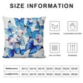 thumbnail image 5 of Nawypu  Blue Butterfly Pattern Pillow Cover Decorative Couch Pillow Cover for Sofa,Cushion Case Indoor Outdoor Home Decoration, 5 of 5