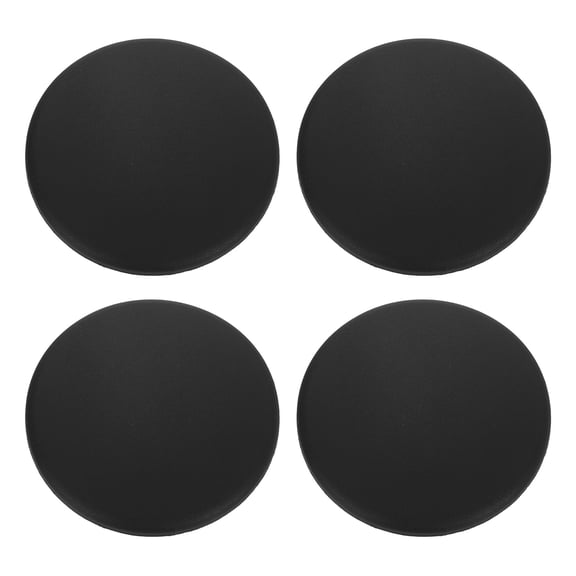 Uxcell 4Pcs Door Stopper Wall Protector, 80mm/3 Self Adhesive Bumper, Black