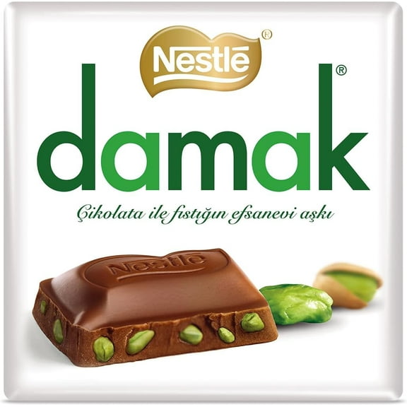 Nestle Damak Milk Chocolate with Pistachio Halal 6 Pack 60g