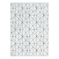 thumbnail image 3 of Unique Loom Matrix Trellis Collection Area Rug - Geometric (7' 1" x 10' Rectangle White/Gray), 3 of 7