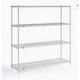 thumbnail image 4 of Nexel 5 Tier Silver Epoxy Wire Shelving Starter Unit, 54"W x 24"D x 63"H, 4 of 4