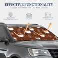 thumbnail image 4 of Saiise Sloths Need More Coffee for Foldable Car Sun Shades (2-Pack) Offer Sun Protection with an Easy-fold Design for Convenient Windshield Shading-Large, 4 of 6