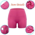 thumbnail image 6 of SHCKE Sports Yoga Women's High Waist Biker Shorts Workout Yoga Running Compression Athletic Shorts with Pockets, 6 of 6
