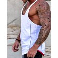 thumbnail image 3 of FAROOT Men's Workout Tank Tops Contrast Color Muscle Shirt Training Bodybuilding Fitness Gym Tops, 3 of 5