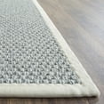 SAFAVIEH Natural Fiber Tarah Geometric Sisal Area Rug, Silver/Grey, 4 ...
