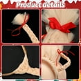 thumbnail image 5 of 2 Pcs Cindy Headbands Blonde Pigtails Headpiece with Red Bow Adult WomensTeens Accessories for Christmas Party, 5 of 8