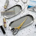 thumbnail image 4 of Set Of 2 Silver Stainless Steel Oval Trays For Storing Napkins. Tea. Fruits, 4 of 5