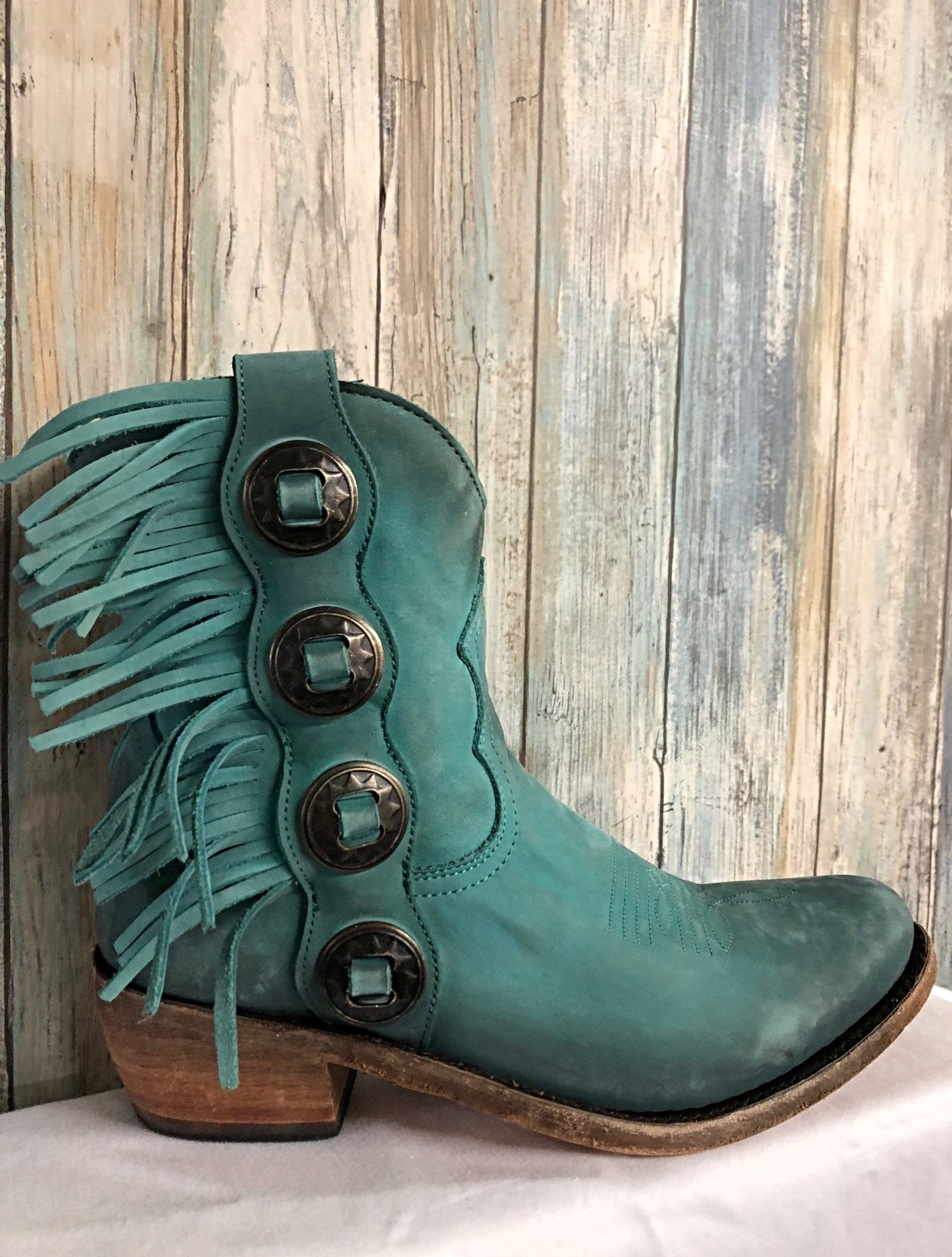liberty black turquoise boots