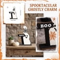 thumbnail image 7 of Figurine Home Decor Colorful Ghost Halloween Sign with Web Accent for Indoor Fireplace Mantel Shelf and Tabletop Display, 7 of 7