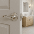 thumbnail image 3 of Design House Scroll Privacy 2-Way Bed and Bath Door Lever, Satin Nickel, 3 of 13