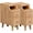 Natural Oak, variant on Narrow Nightstand with Drawers, Pre-Assembled Solid Wood Small Skinny Night Stand with Open Sliding Shelf, Mid Century Modern Slim Bedside Table for Bedroom, Sofa End Side Table, Walnut