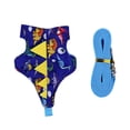 thumbnail image 2 of Anvazise 1 Set Small Pet Harness with Leash Rope Cute Dinosaur Cross-dressing Printed Costume Traction Tool Adjustable Guinea Pig Hamster Rat Rabbit Vest Clothes Pet Supplies Royal Blue, 2 of 13