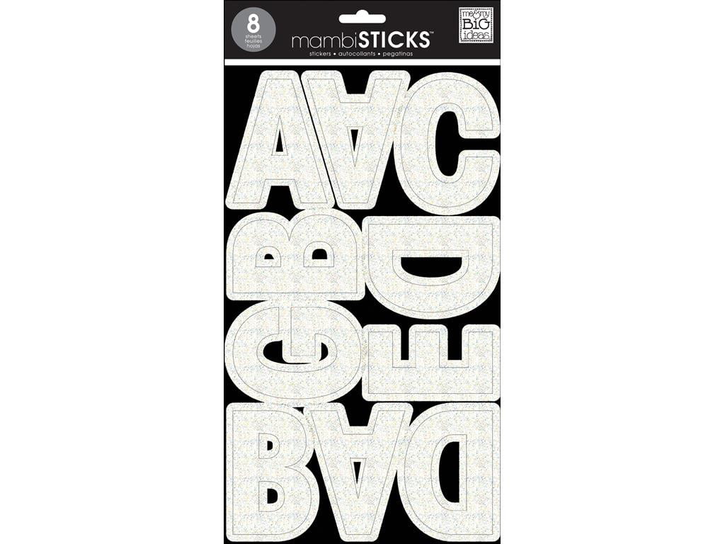 MAMBI Sticks Alpha Ava Prisma Glitter White