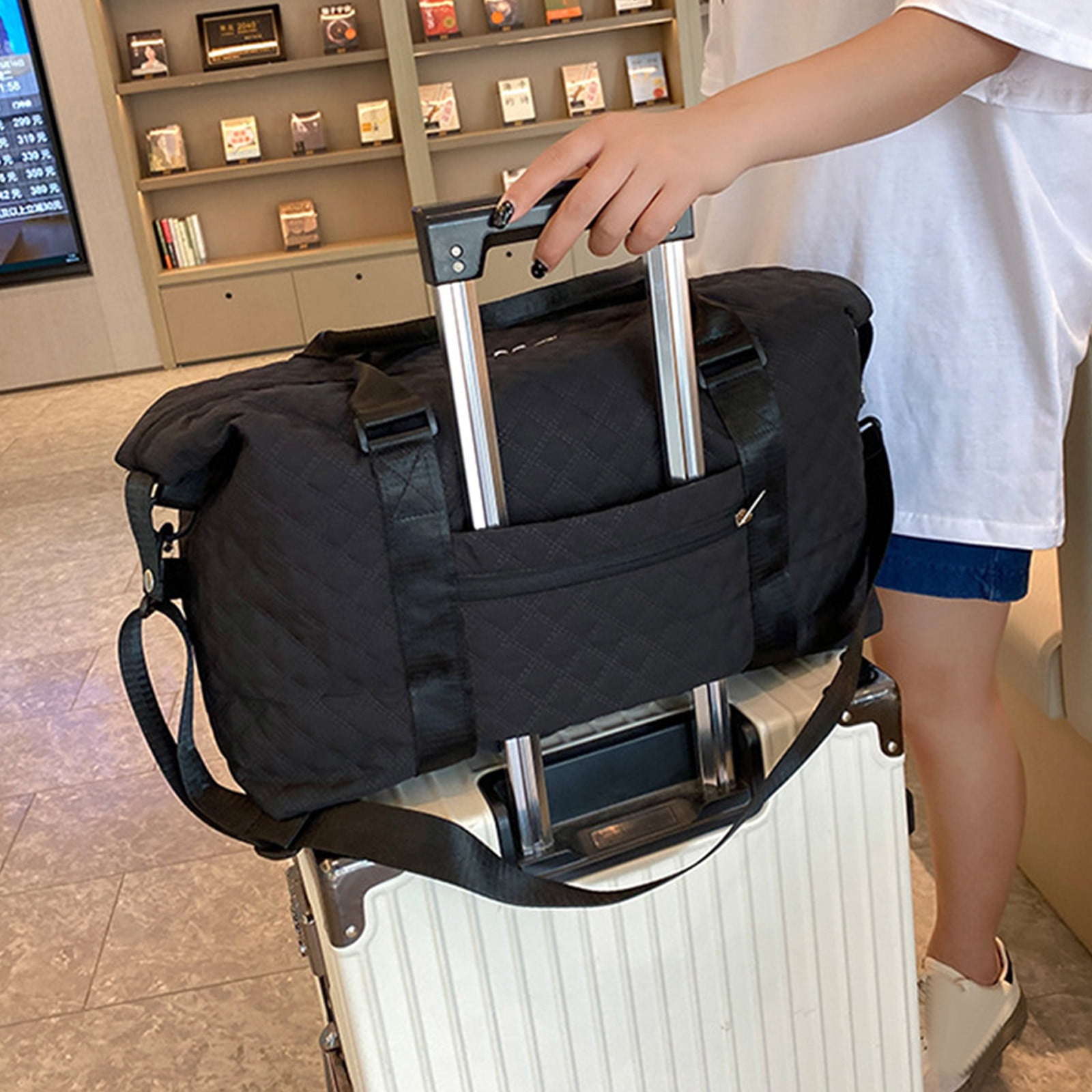 Bzdzmqm Clearance Travel Duffle Bag For Women Sport Gym Tote Bag With Toiletry Bag Large Carry On Overnight Bag For Women Girls Travel Gym Bag For