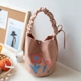 thumbnail image 2 of Sac à Lunch en Toile Sac à Main Seau Mignon Sac de Rangement Sac de Courses, 2 of 6