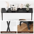 thumbnail image 3 of IdeaHouse Table Console Étroite avec Tablette de Rangement 41,3 Pouces Table d'Entrée à 2 Niveaux Table Mince pour Sofa Table d'Appoint Étroite Tables d'Accent en Bois avec Tablettes de Rangement pour Couloir, Chambre, Salon, Vestibule, Noir, 3 of 8