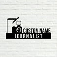 thumbnail image 4 of Handmadetneonsign Journalist Metal Nameplate, Journalist Desk Nameplate, Desk Name Plate Decor, 4 of 5