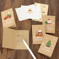 thumbnail image 3 of Advancent Paquete de 6 Feliz Navidad Tarjeta de felicitación Sobre Pegatina Festival Celebración Invitación de boda Postal Regalos para niños Kits de decoración para fiestas, 3 of 6