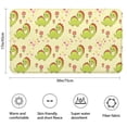 thumbnail image 3 of Yellow Cartoon Dinosaurs Flowers Hearts Pattern Bathroom Rugs Mat,Non Slip Microfiber Bathroom Rug,Rubber Backing,Soft Bathroom Mats for Bathroom Floor,Tub and Shower,17x30in(43x75cm), 3 of 5