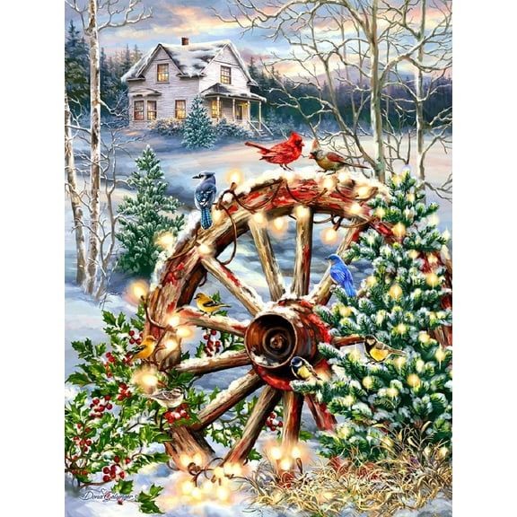 Springbok 1000 Piece Country Christmas Jigsaw Puzzle for Adults - Made in USA