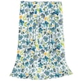 thumbnail image 2 of Honeii Floral In Blue Print Fleece Blanket - Throw Blanket for Bed, Sofa, Couch, Camping, and Travel , Microplush Ultra Soft Warm Blanket-50"x40", 2 of 7
