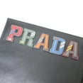 thumbnail image 5 of Pre-Owned Prada Saffiano Leather Clutch Bag Pouch Square Embossed Genuine Black... (Good), 5 of 10