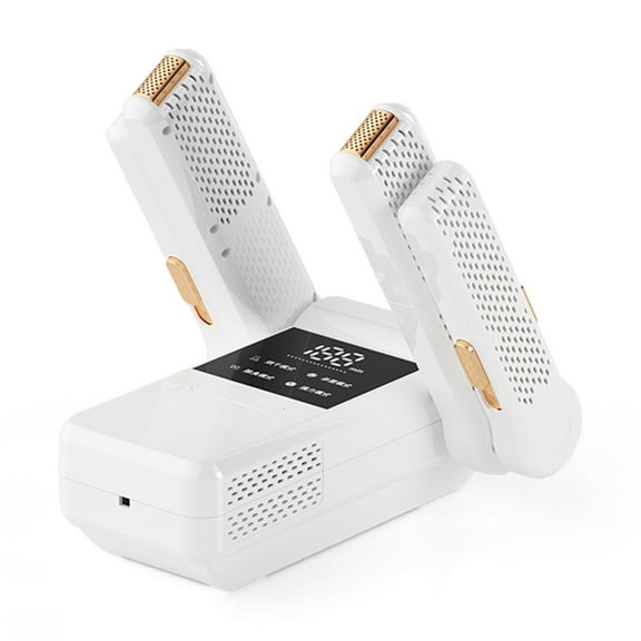 Coollooc Boot Dryer for Work Boots, Shoe Dryer with Heat Blower, Glove Dryer & Boot Warmer - 180° Adjustable Dry Rack - Telescopic Bendable Dry Ports - Intelligent Timer