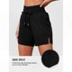 thumbnail image 5 of Women's High Waisted Beach Board Shorts with Pockets Quick Dry Swimwear, 5 of 5