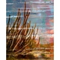 thumbnail image 2 of Simons 20x24 White Modern Wood Framed Museum Art Print Titled - Cactus Landscape II, 2 of 4