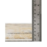 Unique Loom Sumter Collection Area Rug - Rhett (2 x 6 1 Runner Yellow/Gray)