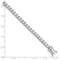 thumbnail image 2 of Beautiful Sterling Silver Rhodium-plated CZ Tennis Bracelet, 2 of 2