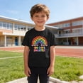 thumbnail image 5 of Boys' 100 Days of School Shirt, 100 Days Smarter Rainbow Graphic T-Shirt, Soft Cotton Tee for Kids,Size 5 T, 5 of 9