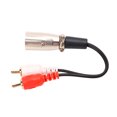 thumbnail image 4 of Dual To XLR Câble, XLR à Double Adaptateur Large Utilisation de Réduction de Distorsion Plug And Play pour Haut-Parleur, 4 of 8