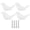White, variant on Yajisi 4-Pack Bird Shape Ceramic Knobs Decorative Cabinet Pulls Modern Single Hole Drawer Handles For Cupboard Wardrobe Dresser Furniture Doors Home Decor (Green, 2.2 x 1.3 x 1.2 in)