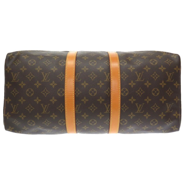 Louis Vuitton Brown Monogram Keepall 45 Boston Bag