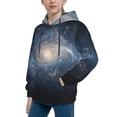 thumbnail image 2 of Goofa The Galaxy Pattern Hooded Sweatshirt for Youth Trendy youth sweatshirt Casual Hoodie for Boys and Girls-Small, 2 of 6